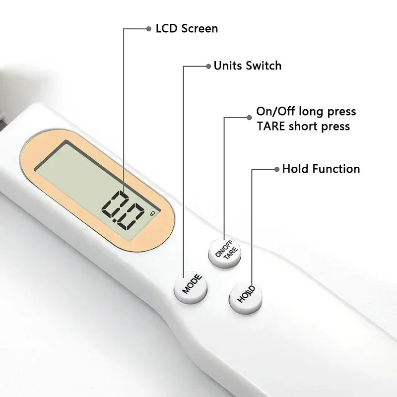 Battery Model Electronic Measuring Spoon Scale Household Small Kitchen Weighing Spoon Ingredients Food Measuring Spoon Grammage